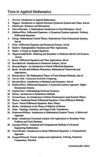 Differential Equations and Dynamical Systems 3ed Edition Lawrence Perko ...