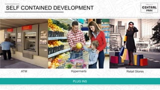 SELF CONTAINED DEVELOPMENT
PLUG INS
ATM Hypermarts Retail Stores
 
