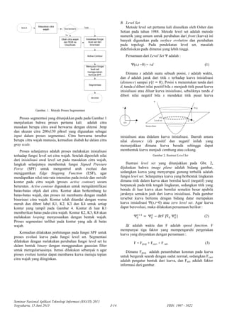 Segmentasi Citra Wajah Menggunakan Metode Level Set | PDF