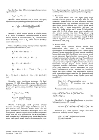 Segmentasi Citra Wajah Menggunakan Metode Level Set | PDF