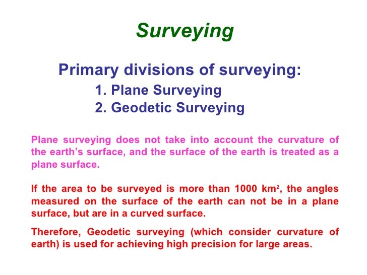 types of land surveying pdf