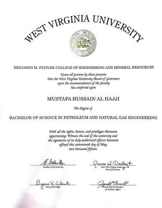 WVU diploma 