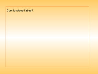 Com funciona l’àbac? 