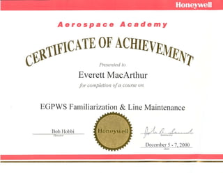 Honeywell EGPWS