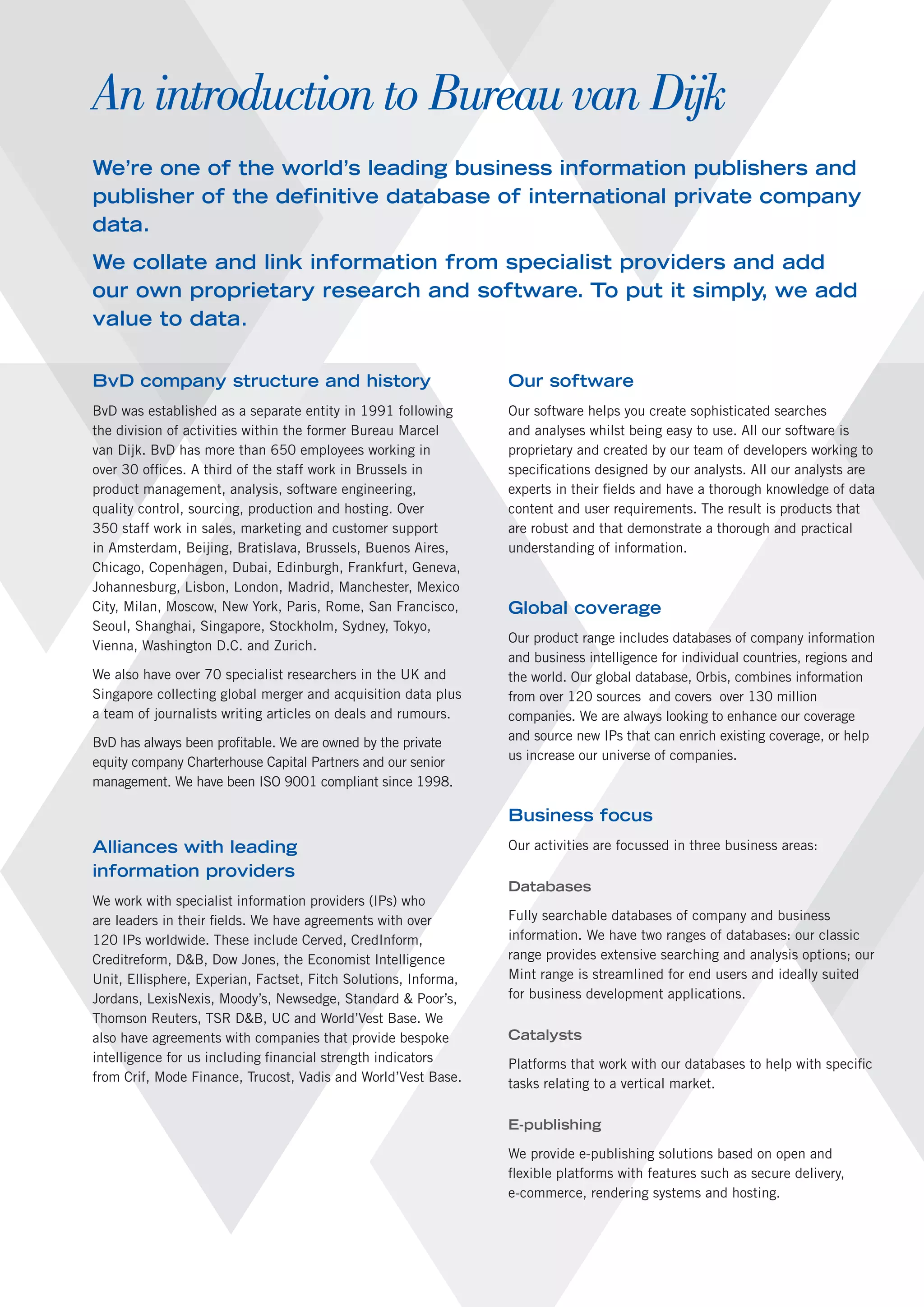 Brochure Bureau van Dijk PDF