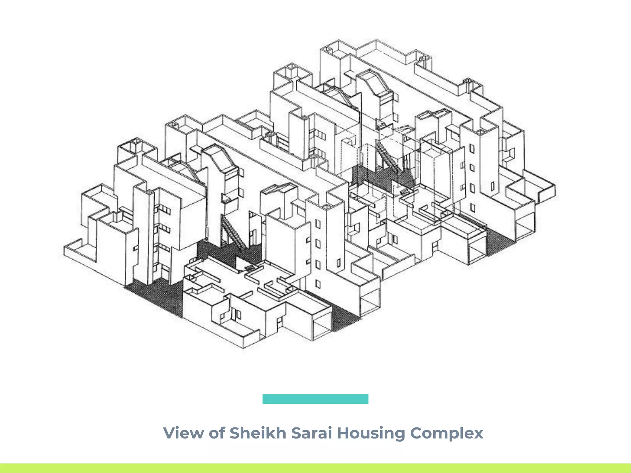 View of Sheikh Sarai Housing Complex
 