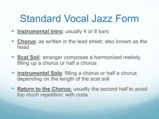 Vocal Jazz for the young singer - Theory | PDF