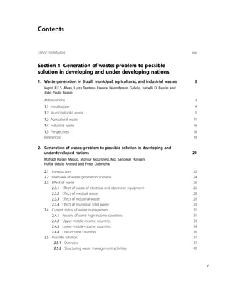 View of Waste Management and Resource Recycling in the Developing World Pardeep ...