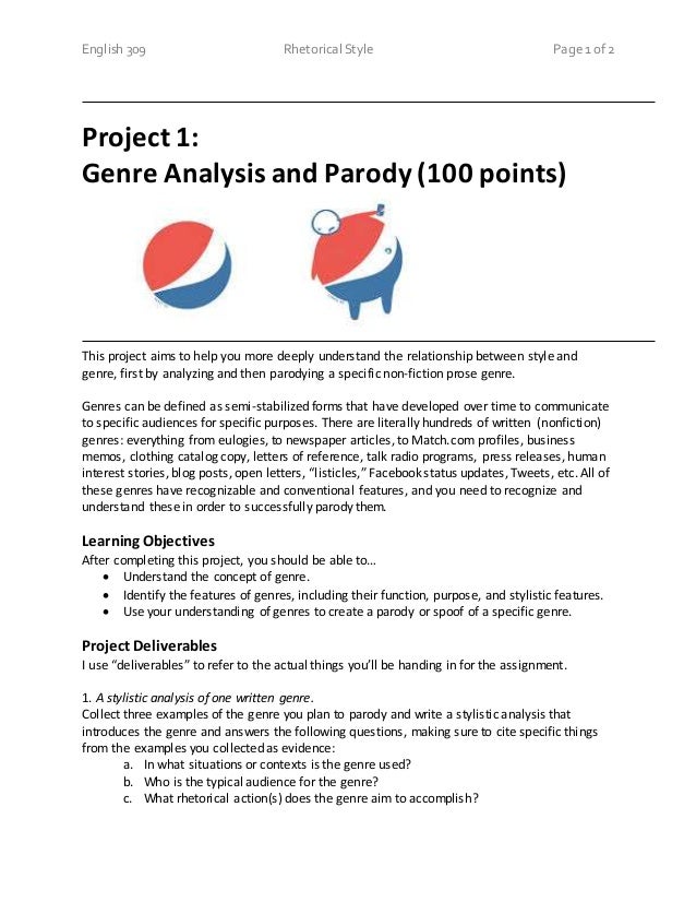 genre analysis assignment