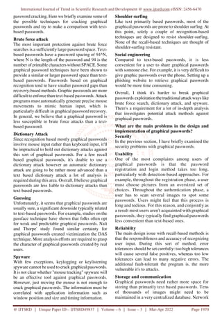 Survey on Graphical Password by Image Segmentation 2021 2022 | PDF