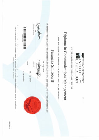 Diploma communications management F S