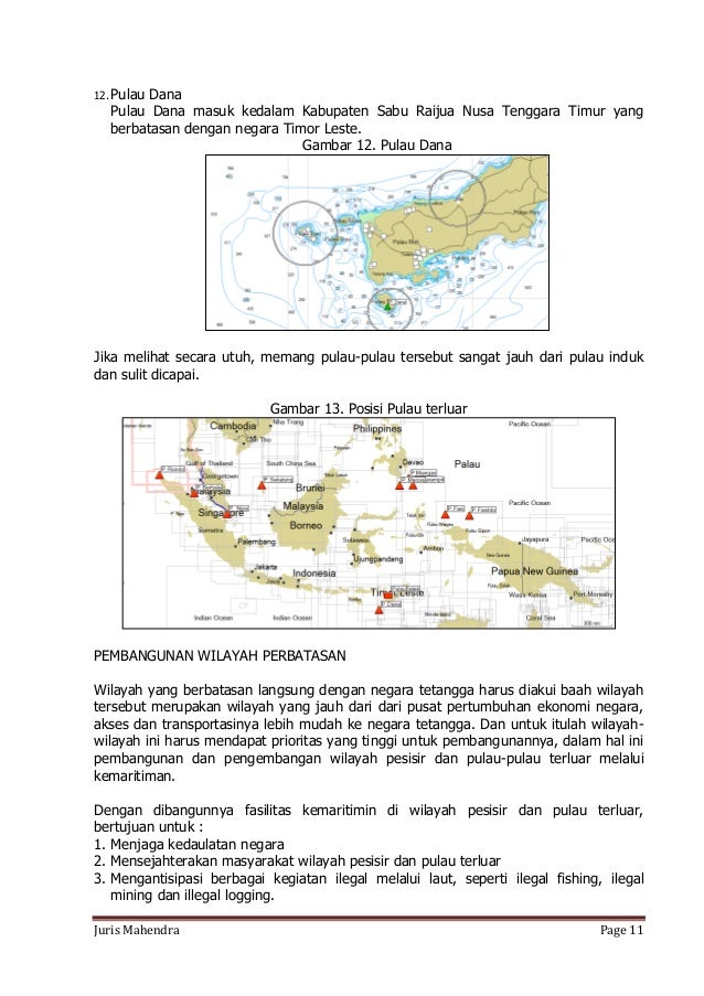 Pulau Di Indonesia Yang Bagian Utaranya Berbatasan Dengan