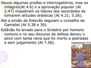 7
Fatos em destaque neste período
1. O incêndio de Roma que devastou 10 dos seus
14 bairros no ano 65.
O imperador Nero, acusado pelo povo de ser o
seu autor, lançou a culpa sobre os cristãos.
Inicia-se a 3ª perseguição que durará até o ano
68, e morrerão, entre outros, Pedro e Paulo.
2. A revolta judaica em Jerusalém que levou à
sua destruição em 70.
Com o fim do templo judaico ocorre a separação
definitiva entre cristãos e judeus, e tornam-se
religiões distintas.
Os Remorsos de Nero após matar sua
mãe, por John W. Warterhouse, 1878
 
