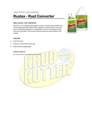 Alrais Enterprises - Krud Kutter Product Catalogue 2015