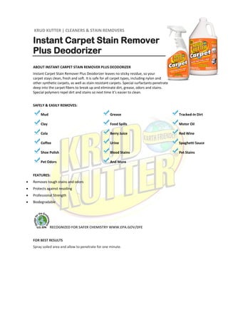 Alrais Enterprises - Krud Kutter Product Catalogue 2015