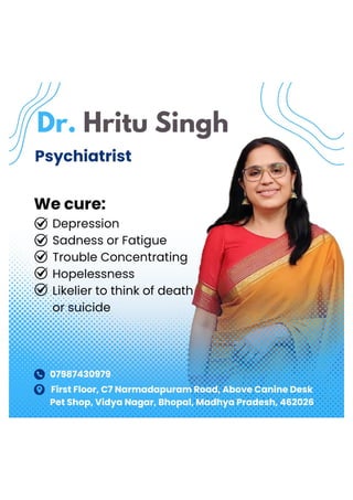 Meet Dr. Hritu Singh, a psychiatrist specializing in treating depression and related mental health concerns.