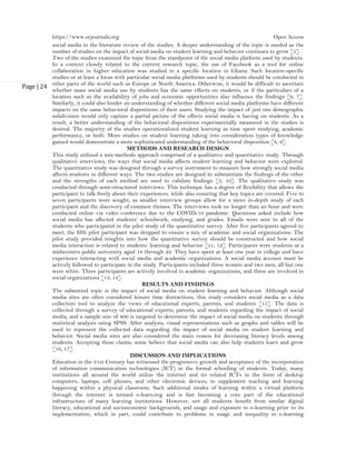 The Impact of Social Media on Student Learning and Behavior (www.kiu.ac ...