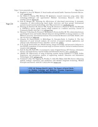 The Impact of Social Media on Student Learning and Behavior (www.kiu.ac ...