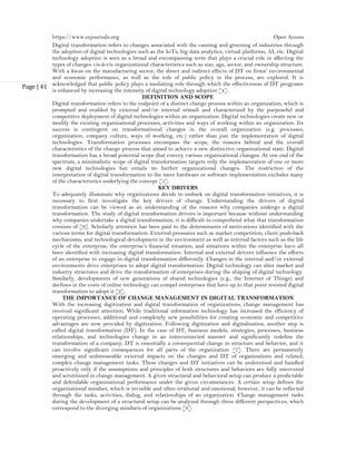 The Role of Change Management in Digital Transformation Initiatives ...
