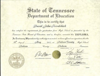 Davids High School Diploma-2