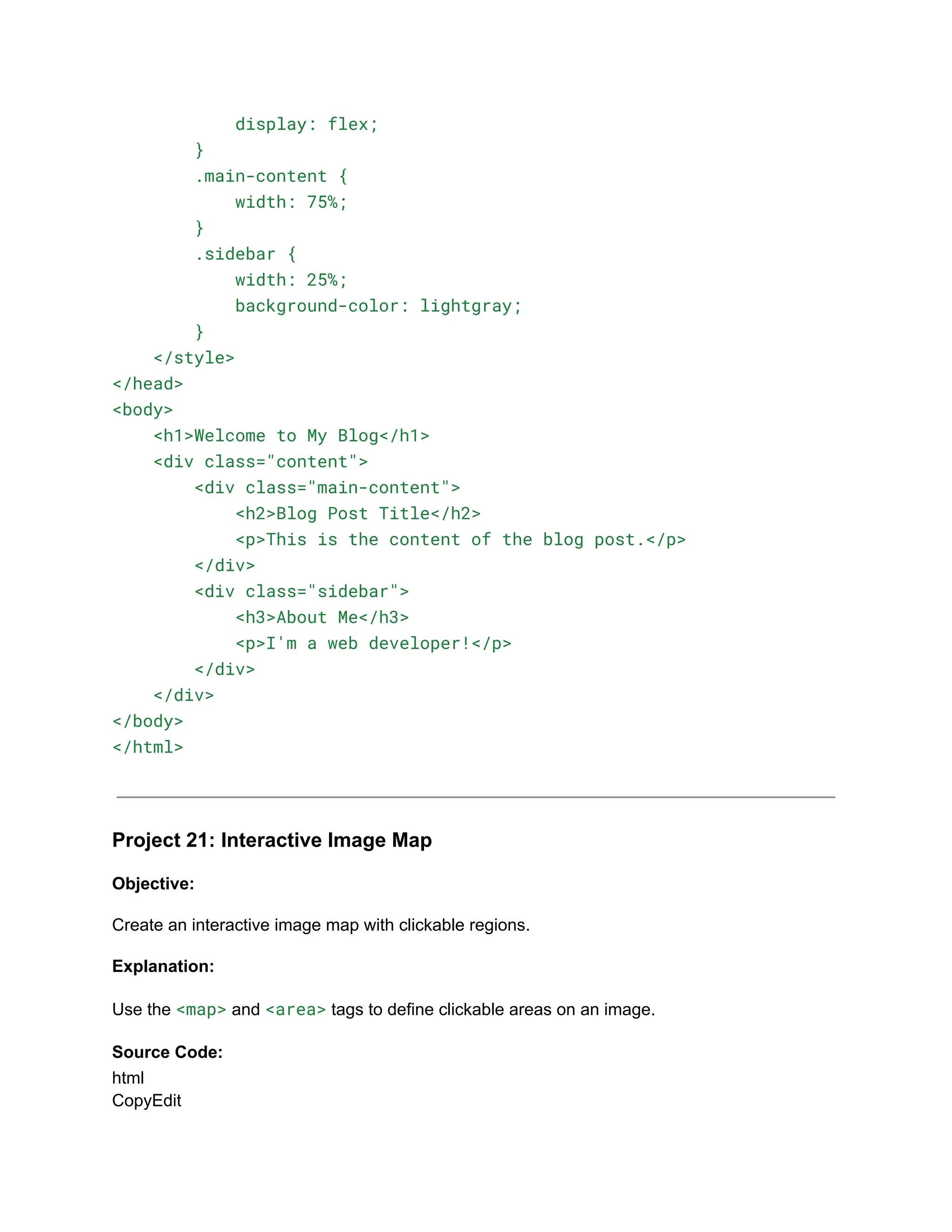 30+ Basic HTML Coding Projects for Class 10.pdf