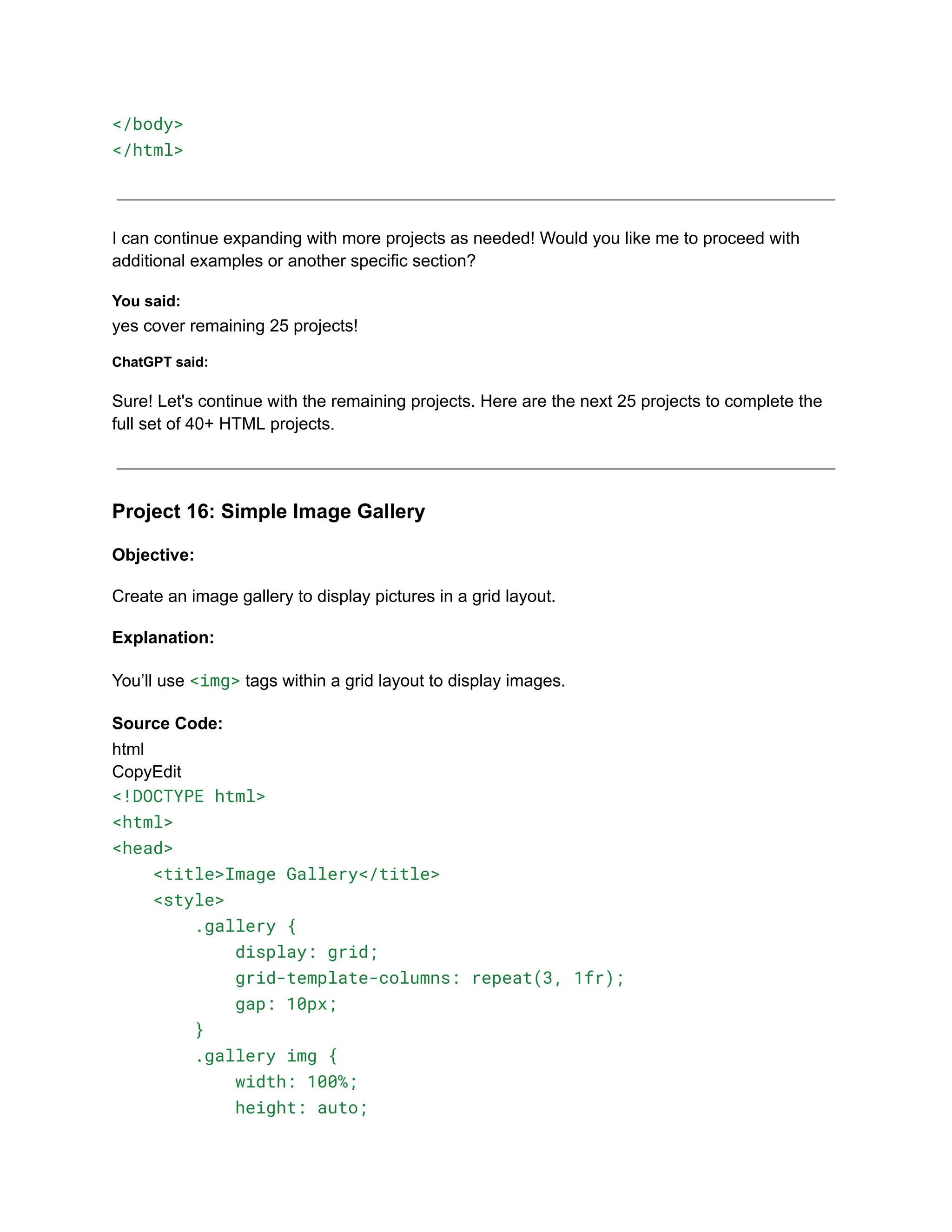 30+ Basic HTML Coding Projects for Class 10.pdf