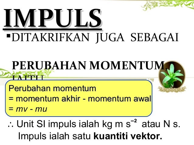 PRESENTATION PHYSIC DAYA IMPULS