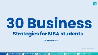 30 business strategies for mba students