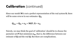 Model Calibration and Uncertainty Analysis | PPTX