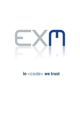 in <code> we trust
 