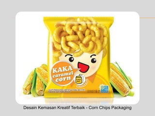 Desain Kemasan Kreatif Terbaik - Corn Chips Packaging
 