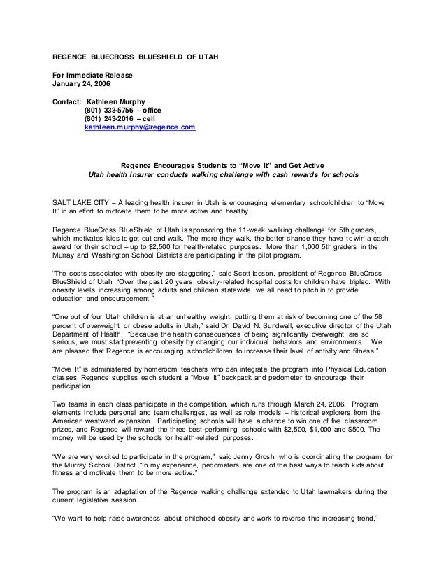 REGENCE BLUECROSS BLUESHIELD OF UTAH