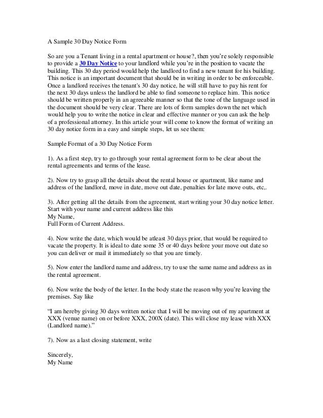 Letter To Vacate Apartment Sample from image.slidesharecdn.com