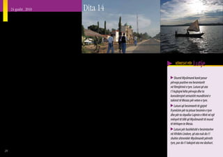 24 gusht , 2010                                                 Dita 14
     Populli luos
     O    mari u rrit në pjesën Perëndimore të Kenias, pranë
          Liqenit Viktoria. Familja e tij i përkiste popullit
     Luos dhe ata jetonin në një minoritet të vogël Mysliman
     mes shumë Kristianëve në fshatin e tyre. Gjatë viteve të
     shkollës, Omari ndodhej mes dy feve. Nga njëra anë,
     babai i tij nuk e lejonte që të hante me djemtë e Krishterë,
     ngaqë kishte frikë prej ndotjes ceremoniale, dhe përveç
     kësaj – “këta nuk janë miqtë e duhur me të cilët të luajë
     Omari.” Nga ana tjetër, Omarit i pëlqenin Kristianët dhe
                                                                    Myslimanë që mbështeteshin nga biznesmenët vendas dhe u largua
                                                                    nga studentët Kristianë.
                                                                                                                                                   KËRKESAT PËR    Lutje
     ai ishte i lumtur të hante me miqtë e tij kur nuk kishte          Myslimanët në Kenia dhe Afrikën Lindore në përgjithësi, jo
     ushqim në shtëpi.                                              vetëm që nuk vijnë nga grupe etnike në të cilat Myslimanët janë                Shumë Myslimanë kanë pasur
        Në total Kenia ka afro 39 milionë banorë. Luos              shumica, por ata gjenden si minoritete në shumë fise. Pothuajse
                                                                                                                                               përvoja pozitive me besimtarët
     janë grupi më i madh etnik me afro 5 milionë banorë            nuk ka aspak informacion në dispozicion për Myslimanët mes Luos,
                                                                                                                                               në fëmijërinë e tyre. Lutuni që ata
     (më i madhi janë grupi Kikujus me afro 7.5 milionë).           Kuhyas, Kikuyus, Kalenjin ose Kambas në Kenia – grupe etnike
                                                                                                                                               t’i kujtojnë këto përvoja dhe ta
     Tradicionalisht ata jetojnë në një zonë pranë Liqenit          të cilët kanë një shumicë Kristianësh. Megjithatë, vlerësohet se të
                                                                                                                                               konsiderojnë seriozisht mundësinë e
     Viktoria, por ashtu si grupet e tjera, ata gjenden të          paktën një e treta e afërsisht tre milionë Myslimanëve në Kenia e
                                                                                                                                               takimit të Mesias për veten e tyre.
     shpërndarë kudo nëpër vend, sidomos në qendrat urbane.         kanë një prejardhje të tillë. Ata rriten me një përzierje interesante
                                                                    mes familiaritetit të hapur dhe mohimit të ashpër ndaj Ungjillit dhe           Lutuni që besimtarët të gjejnë
        Ngaqë nuk kishte arsimim fetar për studentët Mysli-
                                                                    besimtarëve.                                                               frymëzim për ta jetuar besimin e tyre
     manë në shkollën e tij, Omari mori pjesë në klasat
                                                                                                                                               dhe për ta shpallur Lajmin e Mirë në një
     e arsimit fetar Kristian – dhe atij i pëlqenin këto.              Përvoja shokuese e të parit të të vëllait të vdiste si rezultat i një
                                                                                                                                               mënyrë të tillë që Myslimanët të mund
     Ndonjëherë ai shkonte në shërbesat kishtare me të              mallkimi nga kulti, dhe duke e ndier se edhe ai gjithashtu ishte në
                                                                                                                                               të tërhiqen te Mesia.
     afërmit e tij (nëna e tij vinte nga një familje Kristiane).    rrezik serioz, ishte katalizatori që e bëri Omarin të besonte te Mesia.
     Megjithatë, kur Omari shkoi në shkollën e mesme në             Përvojat pozitive me besimtarët në fëmijërinë dhe në rininë e tij e            Lutuni për bashkësitë e besimtarëve
     një shkollë tipike Keniane me konvikt, simpatia e tij          inkurajuan atë ta ndërmerrte këtë hap. Sot Omari është aktiv në një        në Afrikën Lindore, që ata nuk do t’i
     për besimin Kristian shumë shpejt ia la vendin një             grup besimtarësh dhe kërkon ta shpallë Mesian te Myslimanët me             shohin shtrembër Myslimanët përreth
     qëndrimi armiqësor. Ai mori pjesë në grupet e studentëve       anë të këngëve.                                                            tyre, por do t’i takojnë ata me dashuri.

28
 