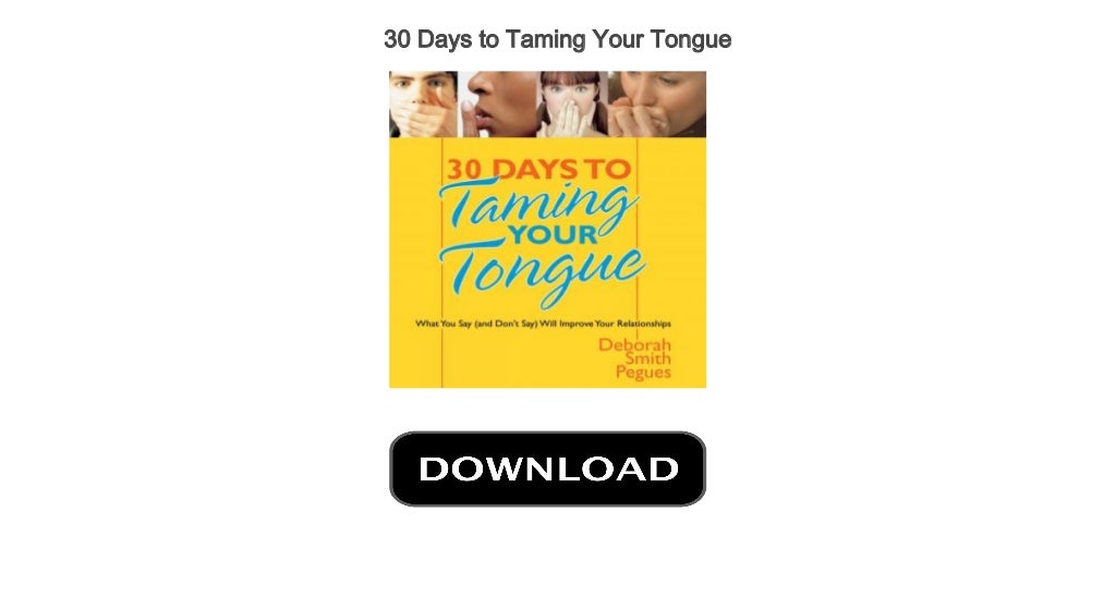 Free Audio Books To Improve English 30 Days To Taming Your Tongue
