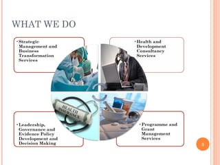 5
WHAT WE DO
 