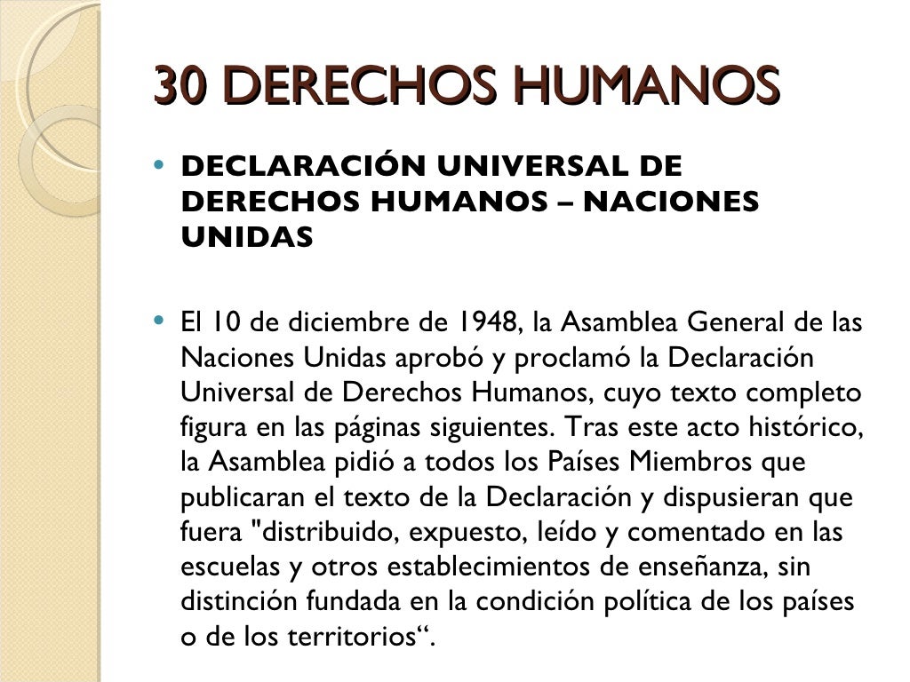 30 Derechos Humanos para todos