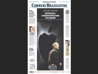 30 Frontpages on Steve Jobs Death | PPTX