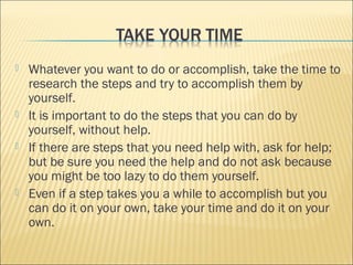 Do it yourself | PPT