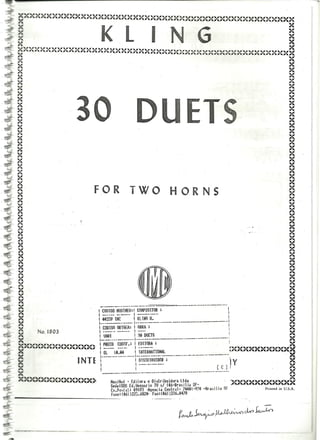 30 duets for two horns