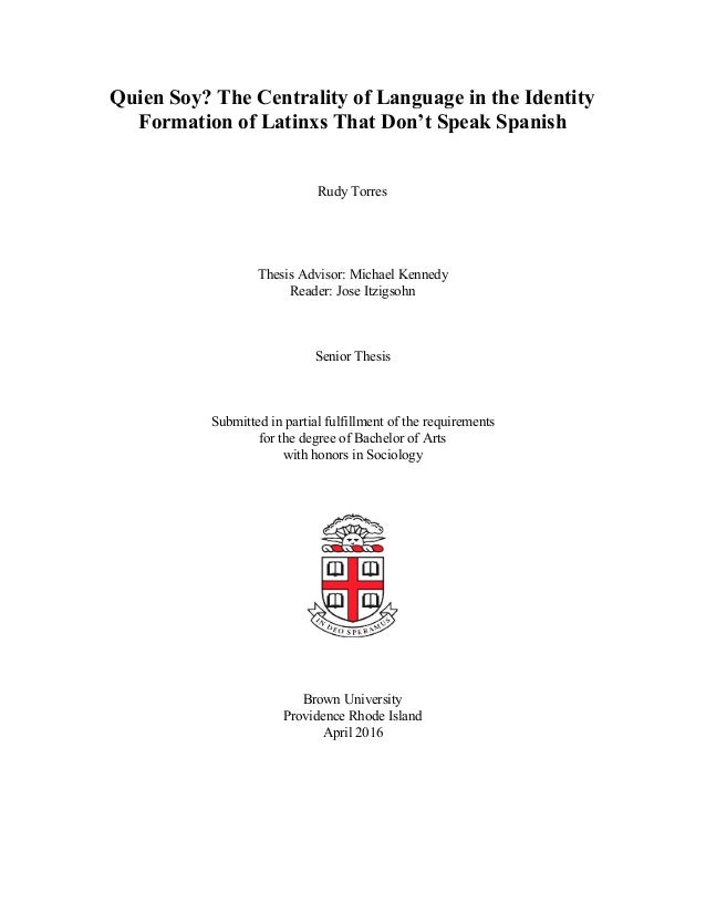 Thesis in spanish
