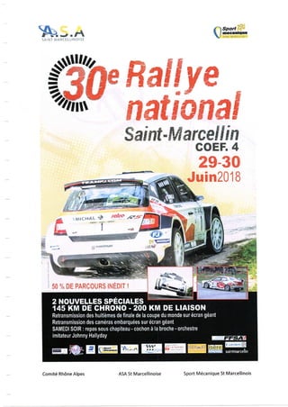 30e Rallye National de Saint-Marcellin 2018