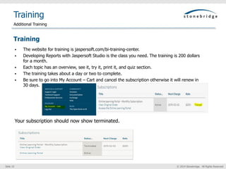Jaspersoft Studio Quick Start Guide | PPTX