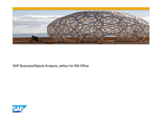 SAP BusinessObjects Analysis, edition for MS Office
 