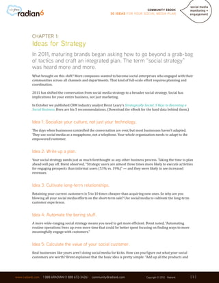 Community ebook
                                                              30 Ideas for your Social Media Plan




    ...