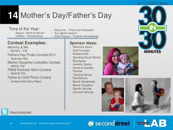 mother's day program ideas