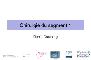 www.chb;aphp;fr
denis.castaing@aphp.fr
Inserm U785
UMR-S 785
C.H.B 2020 !
Chirurgie du segment 1
Denis Castaing!
 