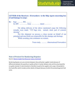 30 Letters Of Sea Protest | PDF