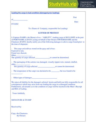 30 Letters Of Sea Protest | PDF