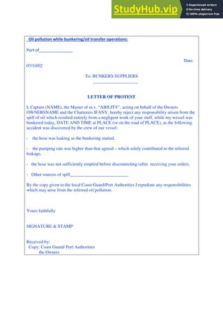 30 Letters Of Sea Protest | PDF